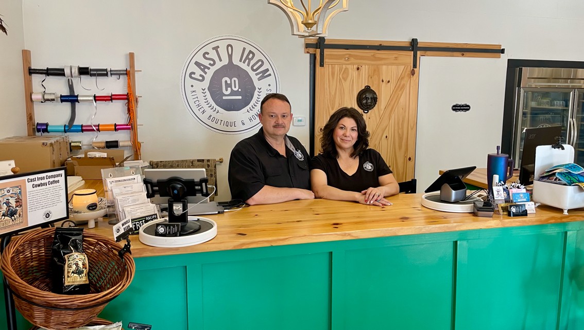 Cast Iron Co Owners Lance and Jamie Cherry